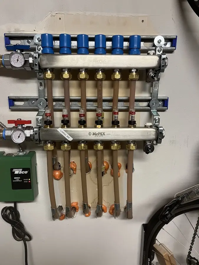 Plumber performing Gas Leak Detection at a residential property in Glen Burnie